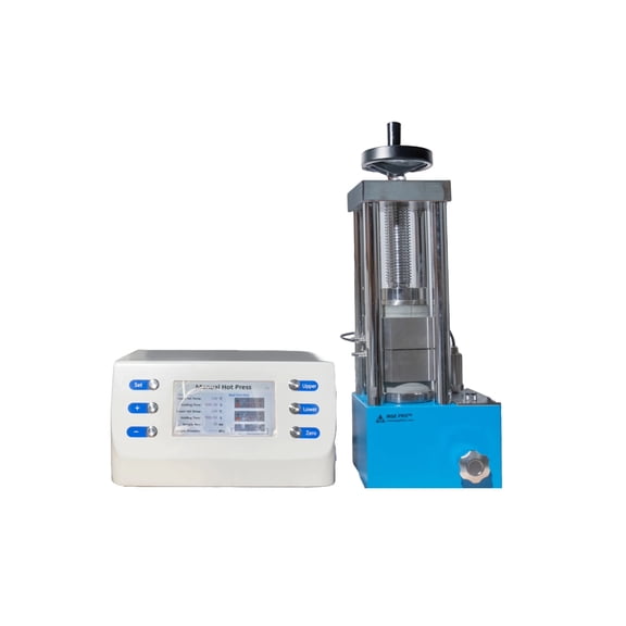 MSE PRO 24-Ton Benchtop Heated Lab Press (500°C) with Dual Flat Heating Plates (100x100 mm)