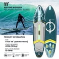 thumbnail image 1 of MSEASFREE 11.5 ft Inflatable Paddle Board All-Purpose Fishing Stand up Paddle Board with Full SUP Accessories, 1 of 7
