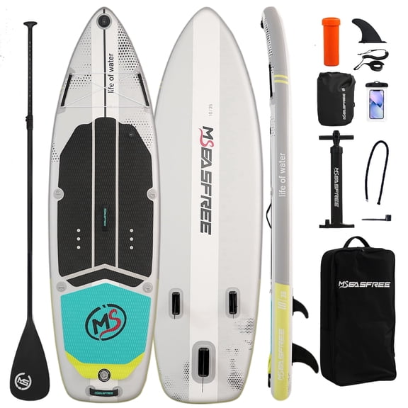 MSEASFREE Inflatable Paddle Board Stand up Paddle Board with Premium SUP Accessories