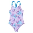 thumbnail image 1 of MSEMIS Girls Mermaid One Piece Swimsuit Kids Ruffle Bathing Suits with UPF 50+, Sizes 4-16 Sky Shading Cartoon 8, 1 of 6
