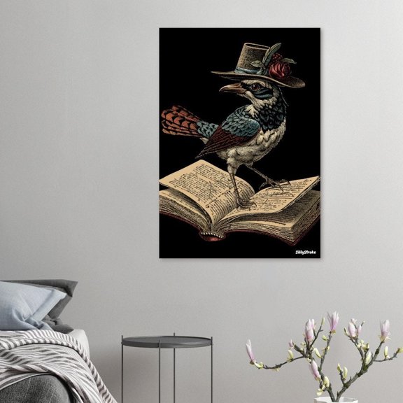 MSFCON Bird with a book - poster