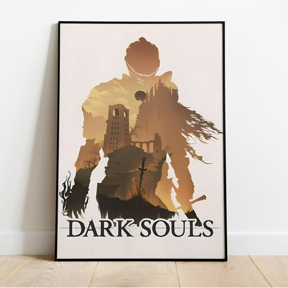 MSFCON Dark Souls Poster, Frameless Wall Art & Print, Home Decor, Game Poster Gift