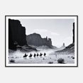 thumbnail image 1 of MSFCON Fine Art Black and White Cowboy Print - Cowboy Riders in Monument Valley - Framed Wild West Cowboy Fine Art Photography - Western Wall Decor, 1 of 3