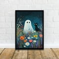 thumbnail image 1 of MSFCON Ghost and Black Cat Print Dark Academia Art Spooky Decor Gothic Home Decor Antique Ghost Illustration Haunted Animal Poster Rustic Vintage, 1 of 3