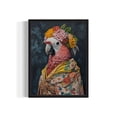 thumbnail image 1 of MSFCON Parrot Poster Art Print, Animal Flowers in Kimono Wall Art Decor Painting Artwork, 1 of 3