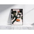 thumbnail image 1 of MSFCON Retro Music Wall Art – Vinyl Headphone Poster – Urban Aesthetic Print – Black Man with Speakers, 1 of 3