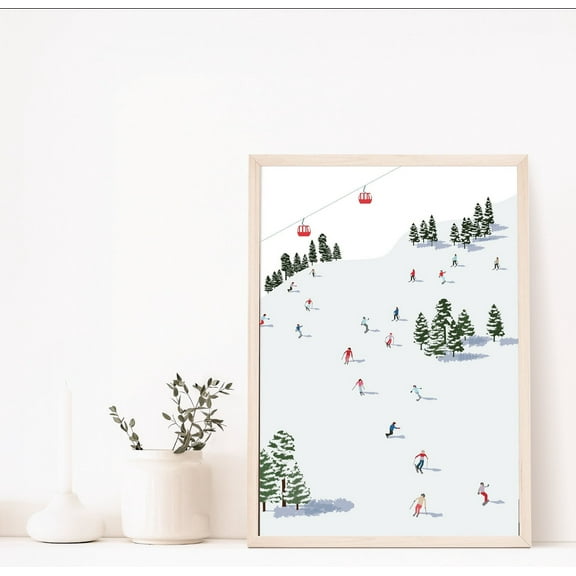 MSFCON Ski Print, Wall Art, Graphic Print