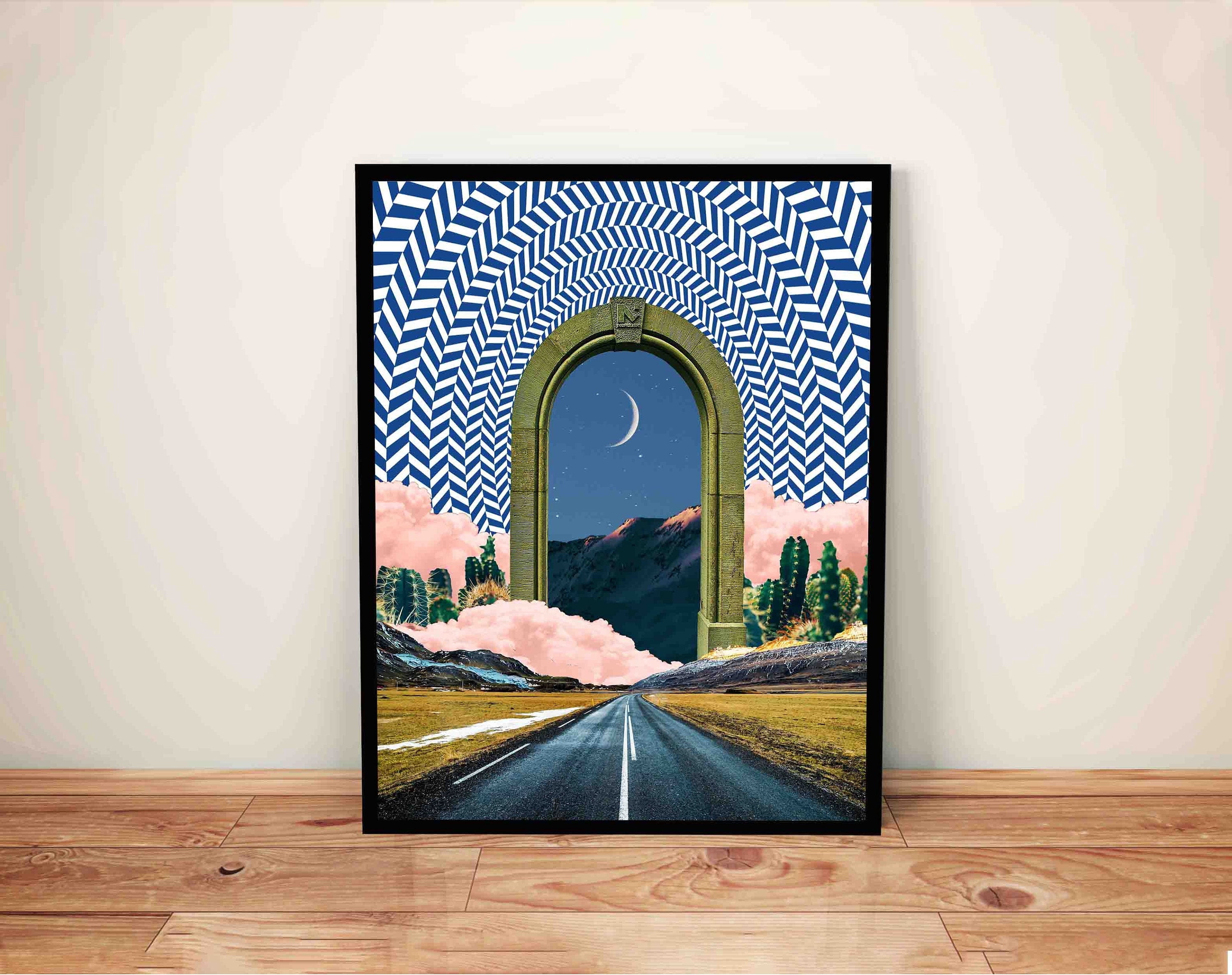 MSFCON Surreal Art Print, Trippy Wall Art, Collage Prints, Psychedelic ...