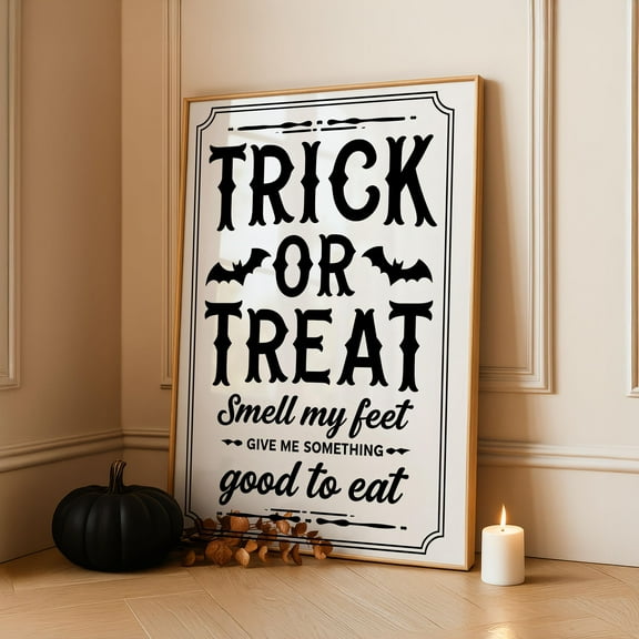 MSFCON Trick or Treat Halloween Poster | Framed Wall Art | Fun Decor