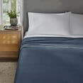 thumbnail image 1 of Mainstays Super Soft Fleece Bed Blanket, Washed Indigo, Full/Queen Size, 1 of 5