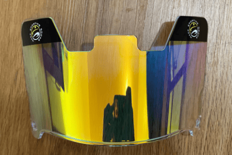 MSG Clear Gold Football Visor