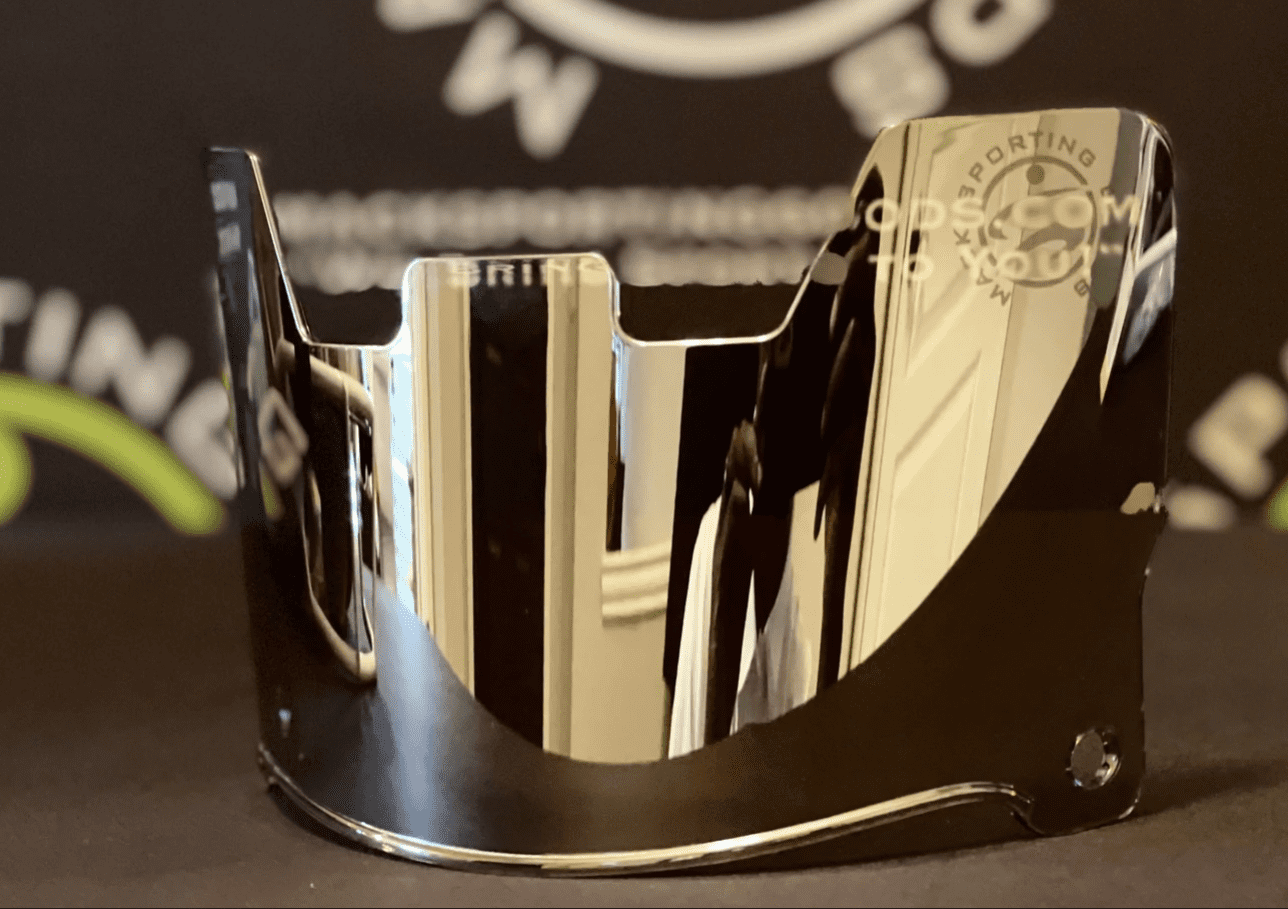 MSG Clear Silver Football Visor