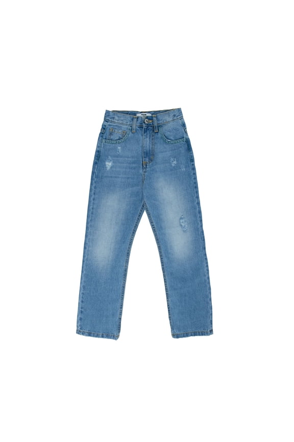 Boys Rip Wash Denim Jeans, Size 10Y