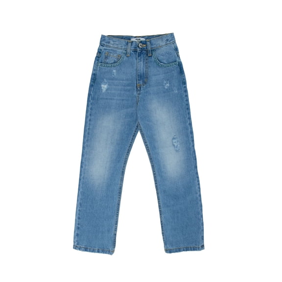 MSGM Boys Rip Wash Denim Jeans, Size 10Y