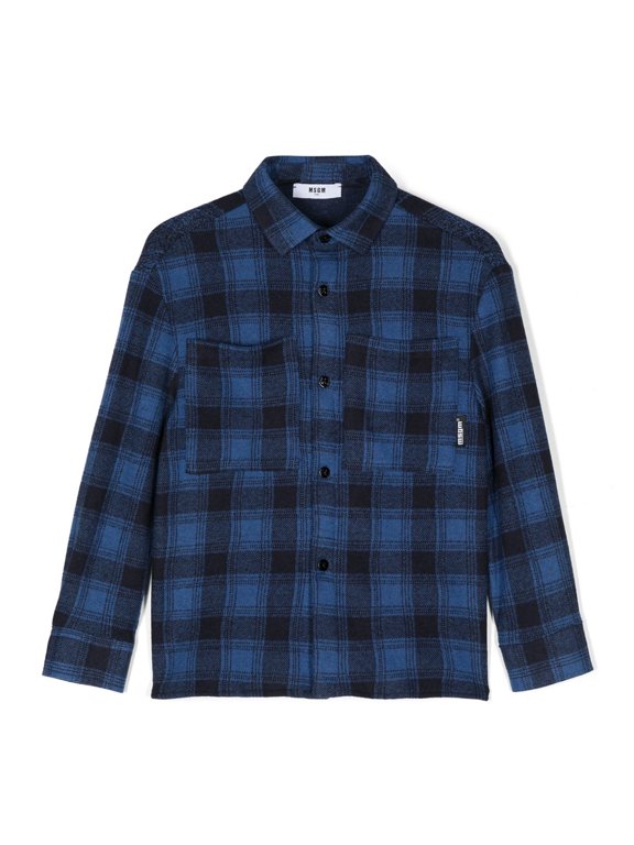 Boys Tartan-Pattern Shirt, Size 6