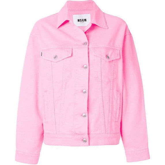 MSGM PINK Denim Jacket, US 46