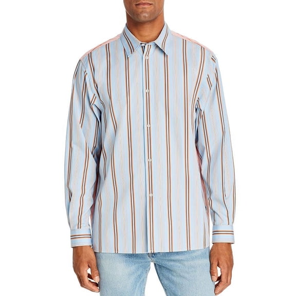 MSGM SKY BLUE Camicia Regular Fit Shirt, US 38