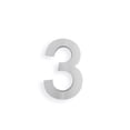 thumbnail image 1 of MSH Modern Stainless Hardware 6 Inch 3D Stainless Steel House Number 3, 1 of 4