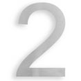 thumbnail image 1 of MSH Modern Stainless Hardware 6 Inch Stainless Steel House Number 2, 1 of 6