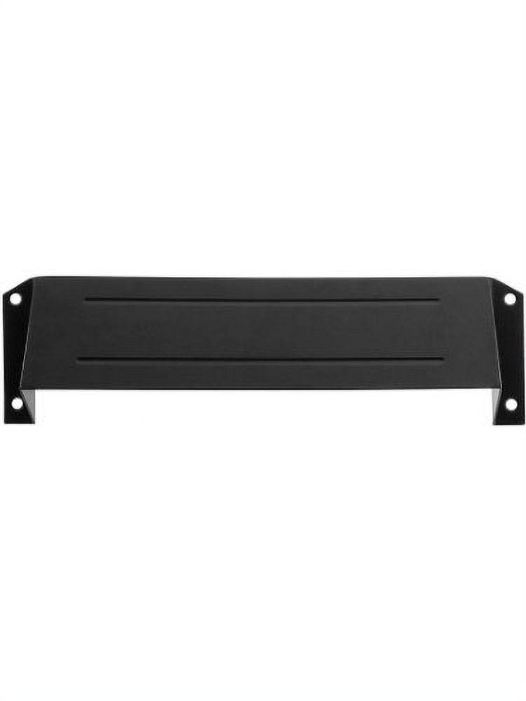 MSH158U19 Brass Mail Slot Hood for Open Back Plates in Matte Black