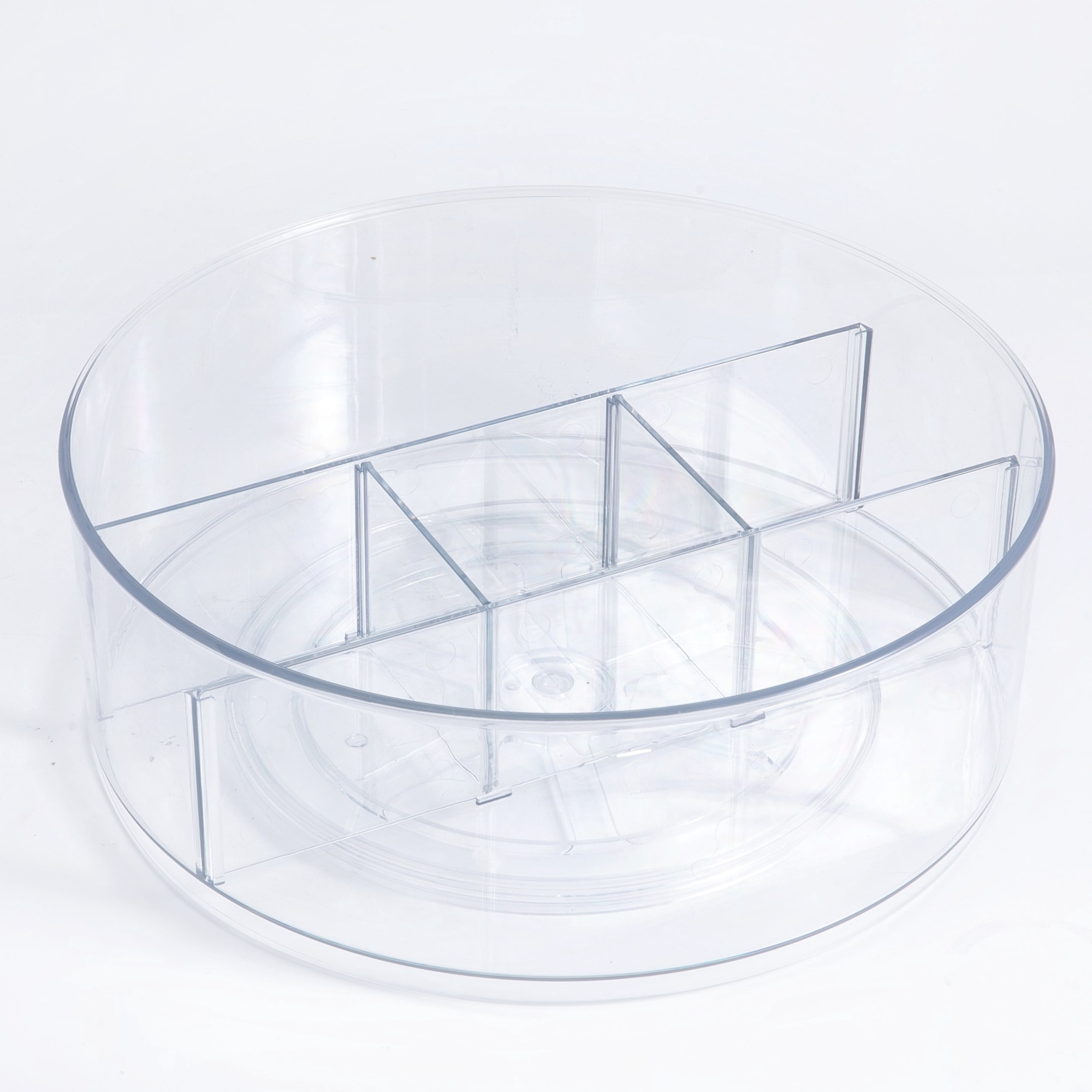 Mainstays High Wall Lazy Susan Turntable Organizer for Kitchen Pantry and Countertop