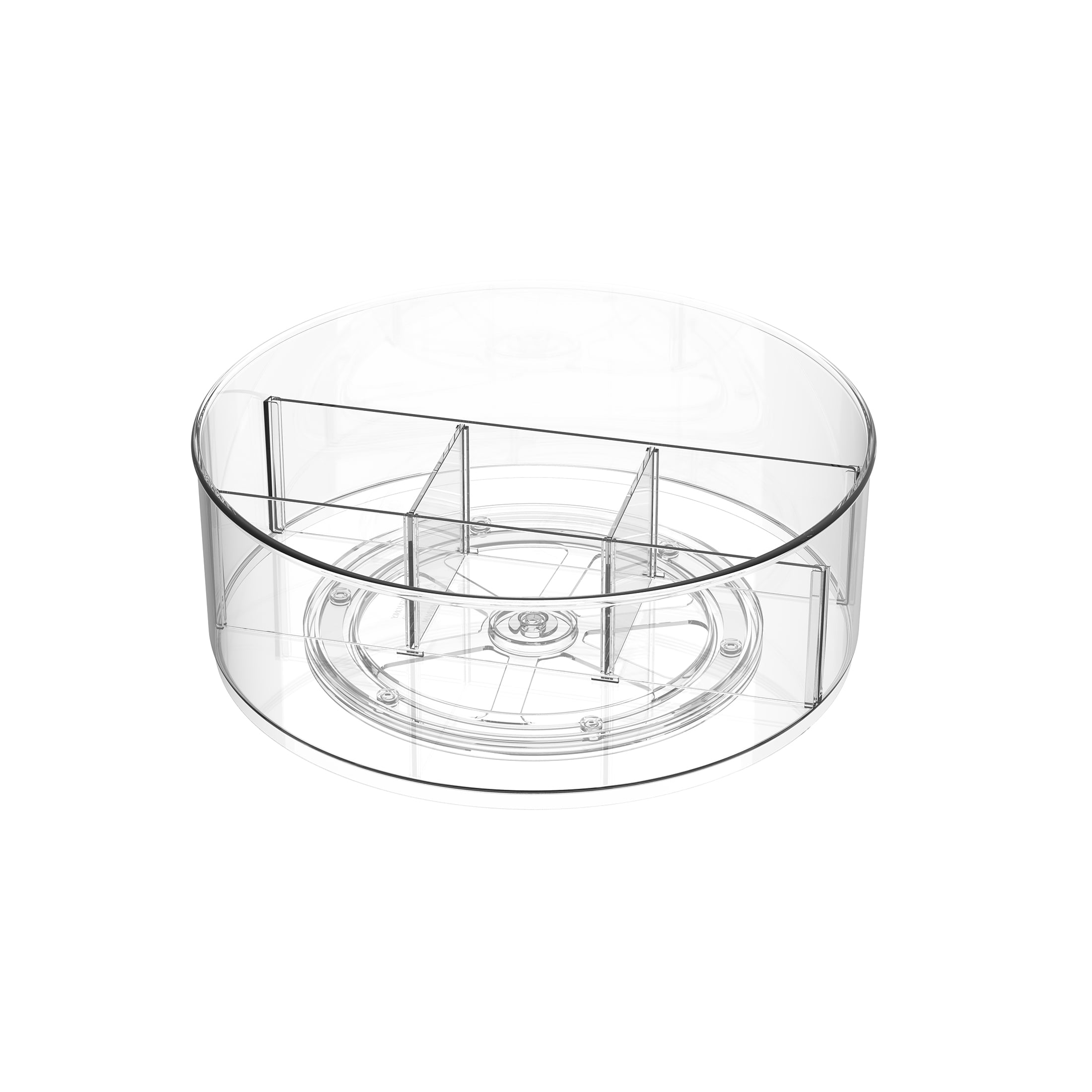 Mainstays High Wall 12-inch Clear Lazy Susan Turntable Organizer