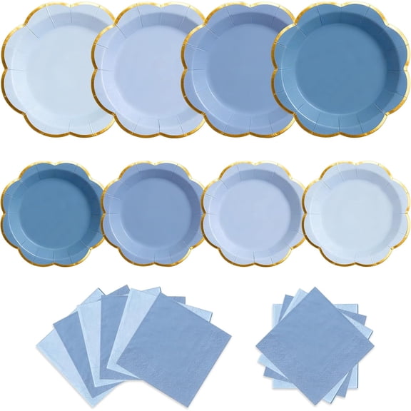 60green Scalloped Plastic Plates Disposable For Party - Walmart.com