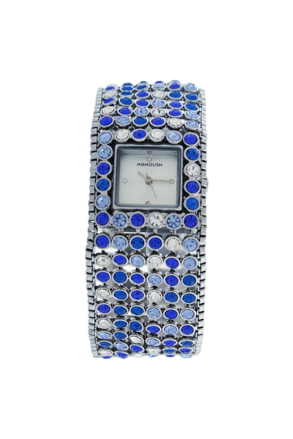 MSHMAB Marilyn - Silver/Blue Stainless Steel Bracelet Watch