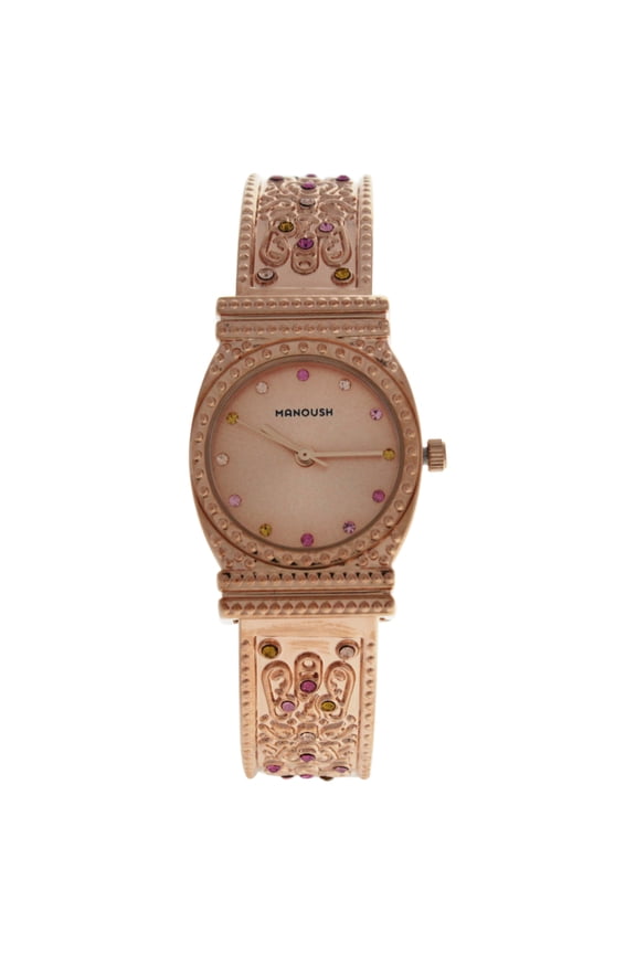 MSHMIRG Mizuna - Rose Gold Stainless Steel Bracelet Watch by Manoush for Women - 1 Pc Watch