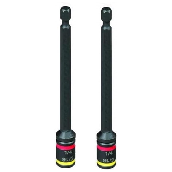 MSHMLC 4 in. C-RHEX Cleanable, Reversible Magnetic Hex Drivers (1/4 and 5/16)- 2 pack 2-pack