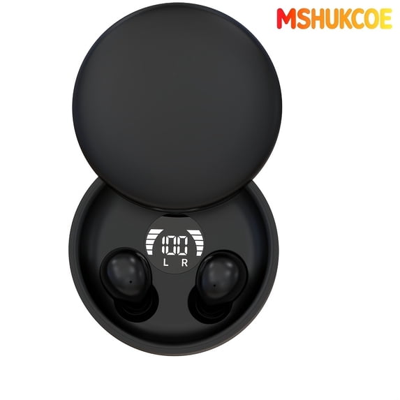 MSHUKCOE Invisible Sleeping Wireless Bluetooth In-Ear Headphones, HIFI Bass Earbuds with Noise Reduction, Sleep and Game Mode