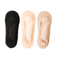 thumbnail image 1 of MSHUN 3 Pairs 3D Padded Women's No Show Nylon Socks Sponge Cushion Liner, Arch Support Socks for Women No Show Liner Socks Non Slip Massage Socks, Foot Massage Health Care Heel Socks (Multicolor), 1 of 9