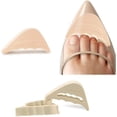 thumbnail image 1 of MSHUN 4 Pairs Soft Sponge Half Insoles, Reusable Big Toe Plug Foot Brace Pads Adjustable Shoe Filler Unisex Shoe Inserts for Shoes Too Big, Adjustable Toe Filler Inserts for Women Men, 1 of 9