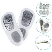 MSHUN Foot Orthotics Plantar Fasciitis Arch Support Insoles Relieve Foot Back Hip Leg and Knee Pain Improve Balance Alignment, Ove
