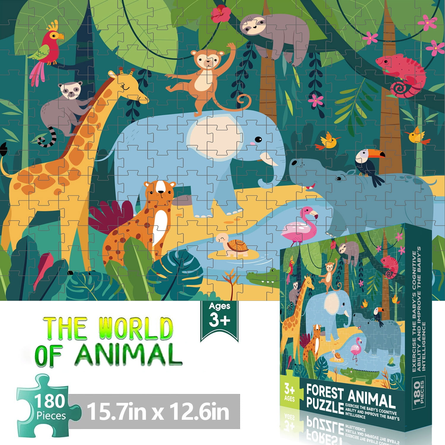 MSHUN Puzzles for Kids Ages 4-8, 3-5 Puzzle for Kids Set