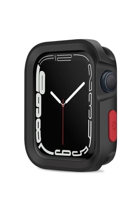Rugged Case Compatible with Apple Watch Case Series 8/7 41mm/45mm Series 6/SE/5/4 40mm/44mm, Soft TPU Waterproof Shockproof Bumper Drop Proof Protective Cover Compatible with iWatch Series
