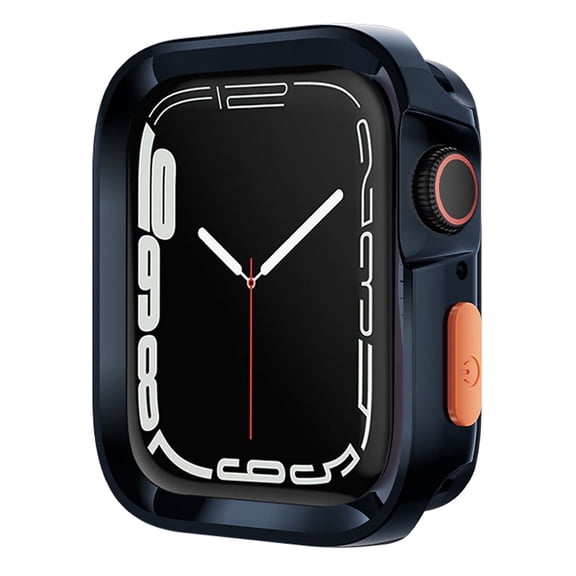 MJSHUN Rugged Case Compatible with Apple Watch Case Series 8/7 41mm/45mm Series 6/SE/5/4 40mm/44mm, Soft TPU Waterproof Shockproof Bumper Drop Proof Protective Cover Compatible with iWatch Series