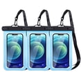 thumbnail image 1 of MJSHUN Waterproof Phone Pouch, 3 Pack Universal Water Proof Dry Bag Case with Neck Lanyard, Underwater Clear Cellphone Holder Protector for iPhone Samsung Galaxy for Pool Swimming Beach Essentials, 1 of 7