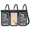 thumbnail image 1 of MJSHUN Waterproof Phone Pouch, 3 Pack Universal Water Proof Dry Bag Case with Neck Lanyard, Underwater Clear Cellphone Holder Protector for iPhone Samsung Galaxy for Pool Swimming Beach Essentials, 1 of 7