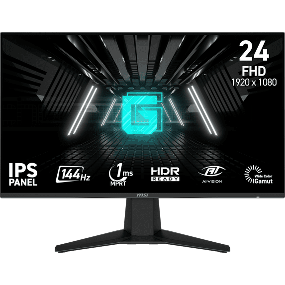 MSI 23.8" FHD (1920x1080) HDMI DP 144Hz 1ms FreeSync IPS Gaming Monitor - G242LW