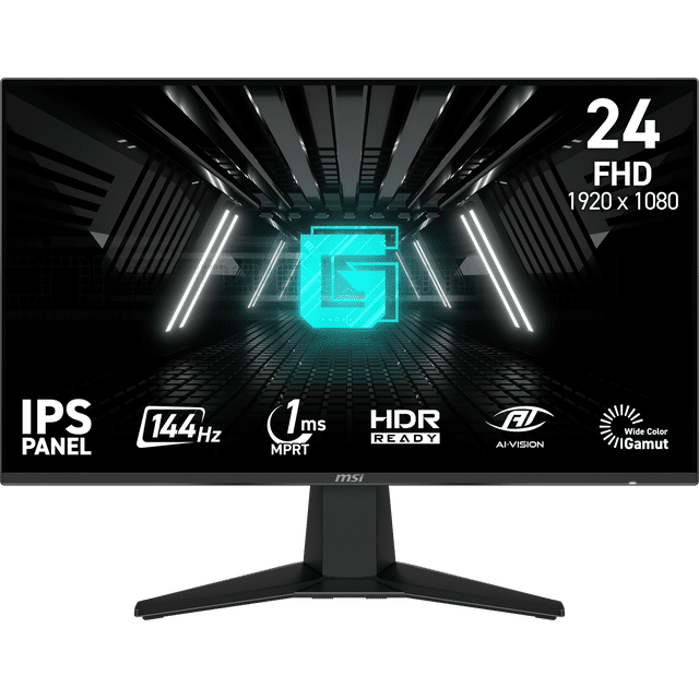 MSI 23.8" FHD (1920x1080) HDMI DP 144Hz 1ms FreeSync IPS Gaming Monitor - G242LW