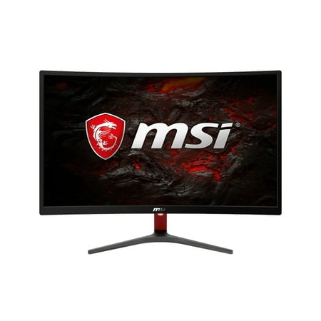 MSI - Optix G24C4 23.6" VA Curved Full HD AMD FreeSync Gaming Monitor (HDMI, DisplayPort) - Black/red
