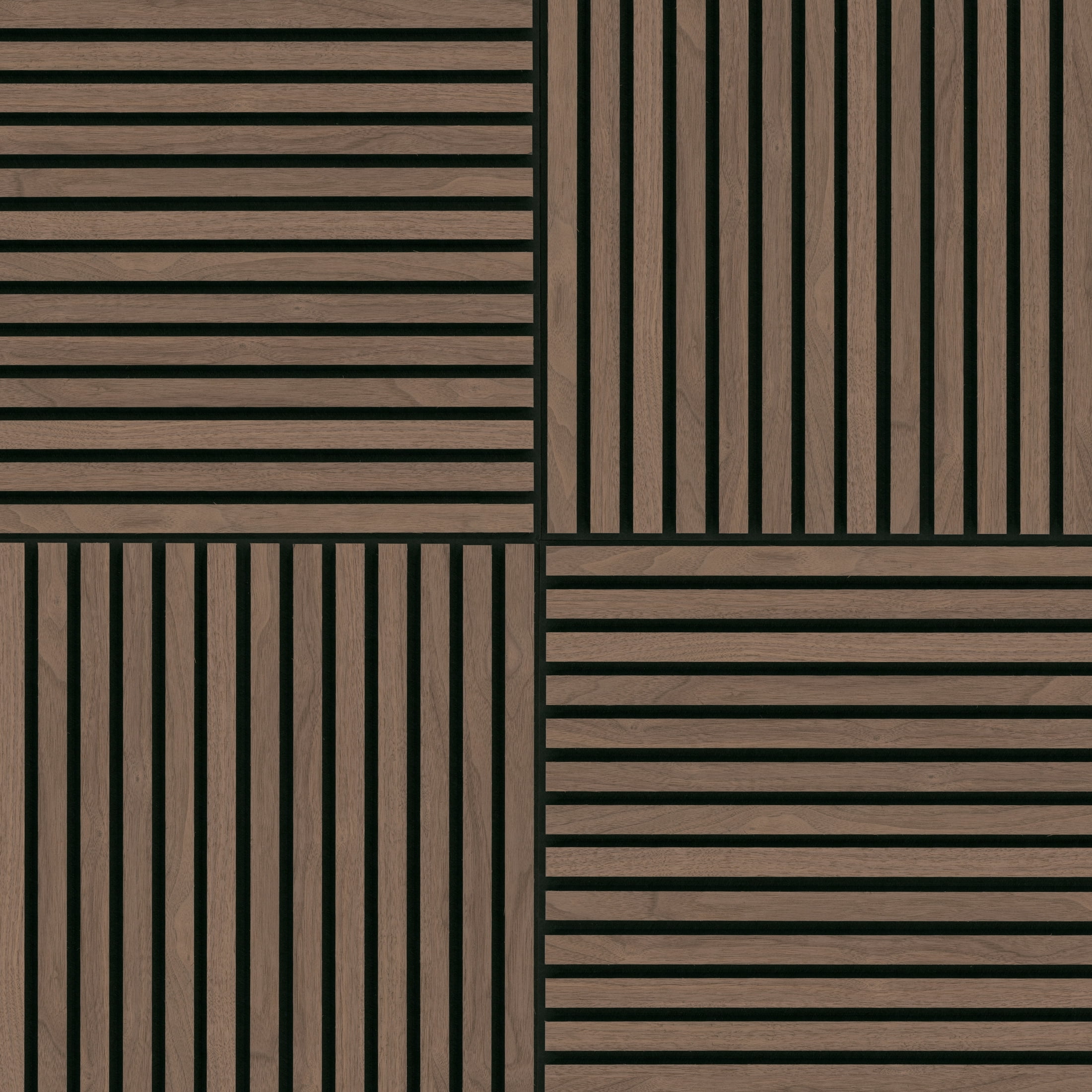 MSI 24 in. x 24 in. Harmony Sable Wood Veneer Sound Absorbing Acoustic Wood Slat Wall Panel (2 Pack / 8 sq. ft.)