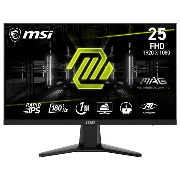 MSI - MAG256F 25" Flat FHD 180Hz 1ms Adaptive Sync Gaming Monitor