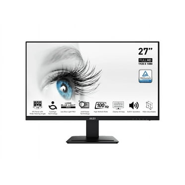 MSI 27" 100 Hz IPS FHD Gaming Monitor 1ms (MPRT) / 4ms (GTG) 106% sRGB (CIE 1976) Flat Panel Pro MP273A