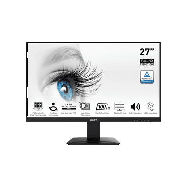 MSI 27" 100 Hz IPS FHD Gaming Monitor 1ms (MPRT) / 4ms (GTG) 106% sRGB (CIE 1976) Flat Panel Pro MP273A