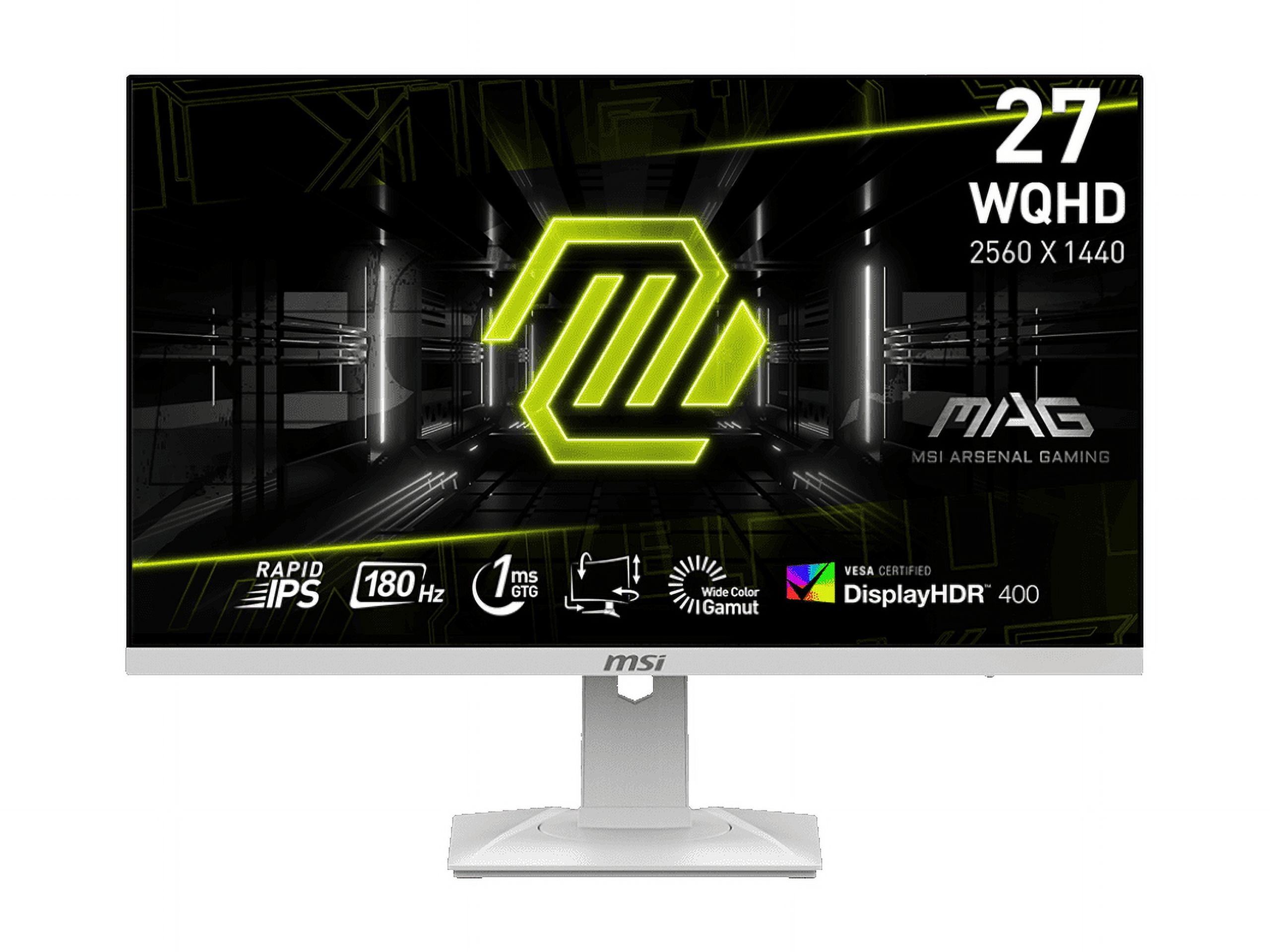 MSI 274QRFW 27" WQHD 2560x1440 Rugged Gaming LCD IPS Monitor White