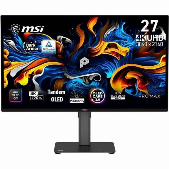 MSI PRO MAX PRO MAX 271UPX12G 27" Class 4K UHD Gaming OLED Monitor, 16:9