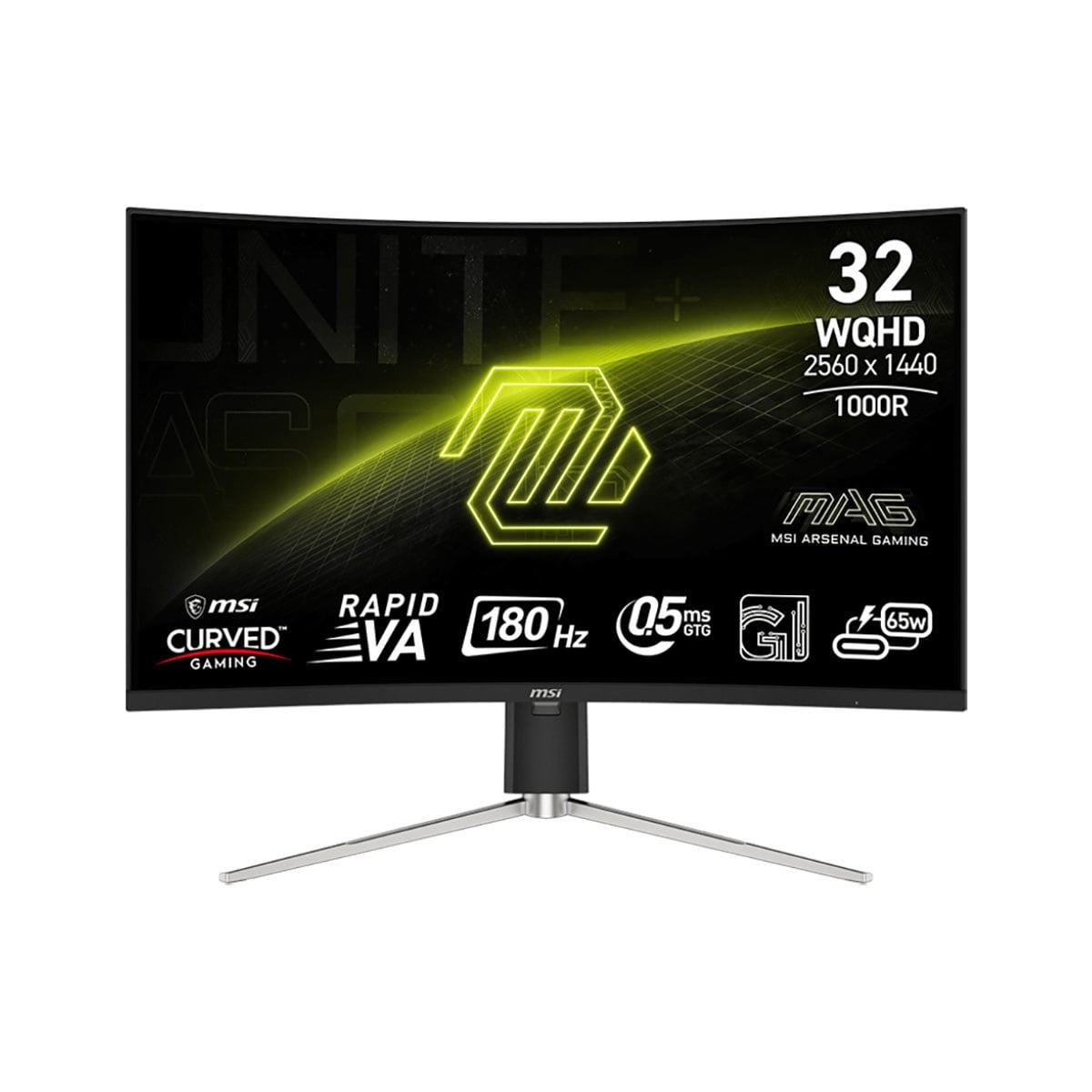 MSI 31.5" 180 Hz Rapid VA QHD Gaming Monitor Adaptive Sync 2560 x 1440 (2K) MAG 325CQRF QD E2
