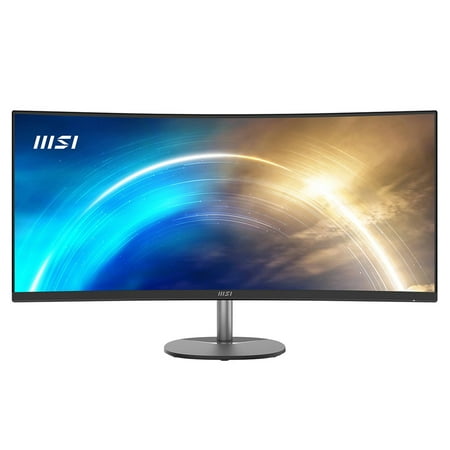 MSI - Pro MP341CQ 34" LCD QHD 100Hz 1ms FreeSync Monitor ,Built-in Speakers (DisplayPort, HDMI ) - Matte Black